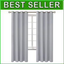 Load image into Gallery viewer, Blackout Room Darkening Drapes 52 x 72 Inches - Grommet &amp; Thermal Insulation Set