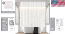 Load image into Gallery viewer, Elegant Waterproof PEVA Roll-Up Shower Curtain - Hookless &amp; Heavy-Duty 56"x95"
