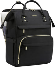Load image into Gallery viewer, Professional Black Laptop Backpack for Women - Perfect for Teachers and Nurses