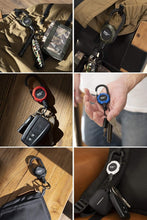 Load image into Gallery viewer, Modern Magnetic Retractable Key Holder with Carabiner - Compact 25.5” Design