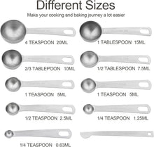 Load image into Gallery viewer, Eco-Friendly Stainless Steel Measuring Cups Set - 19 Pieces for Precise Cooking