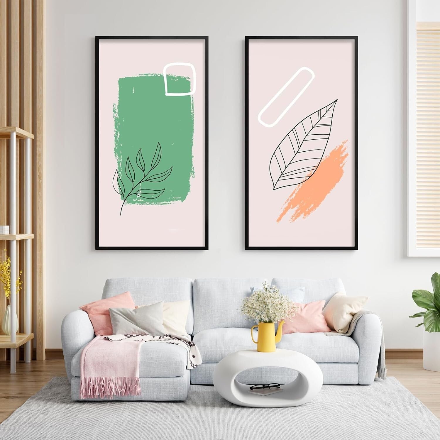 Elegant 24x48 Picture Frame - Vertical or Horizontal Display with Plexiglass