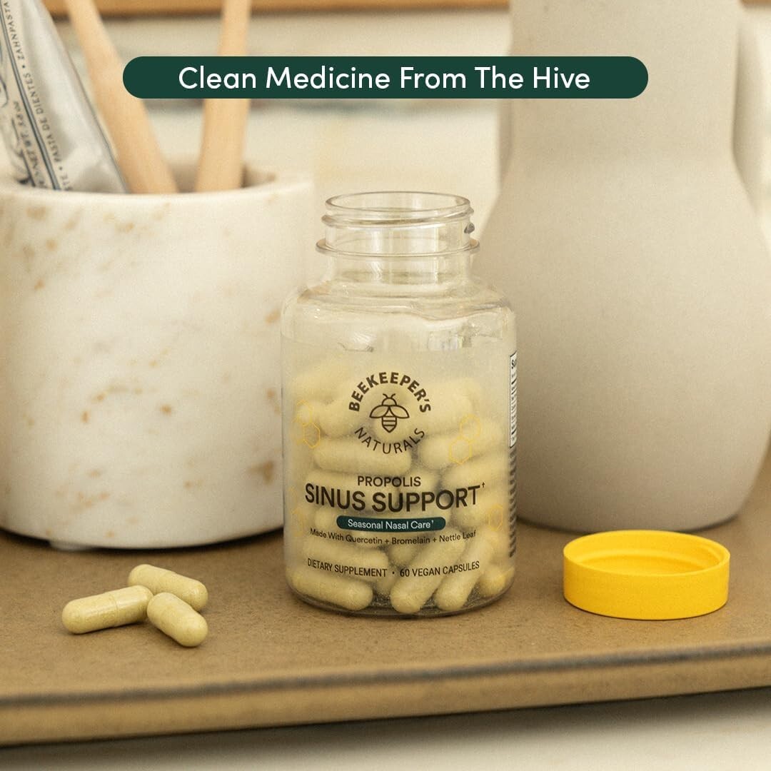 Natural Seasonal Sinus Relief Capsules - Enhance Comfort & Immune Support, 60 ct