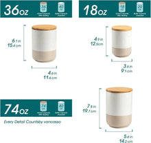Load image into Gallery viewer, Chic Dishwasher Safe Canister Set – 3-Piece Airtight Storage for Kitchen &amp; More