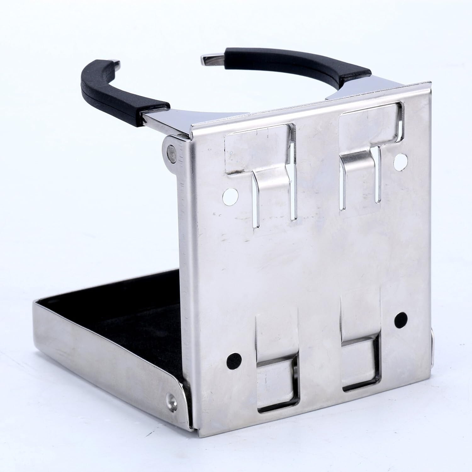 4-Pack Premium Stainless Steel Adjustable Folding Cup Holders for Boats & RVs