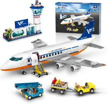 Load image into Gallery viewer, Ultimate 21-Inch LED Airplane Building Toy with 901 Pieces for Imaginative Play