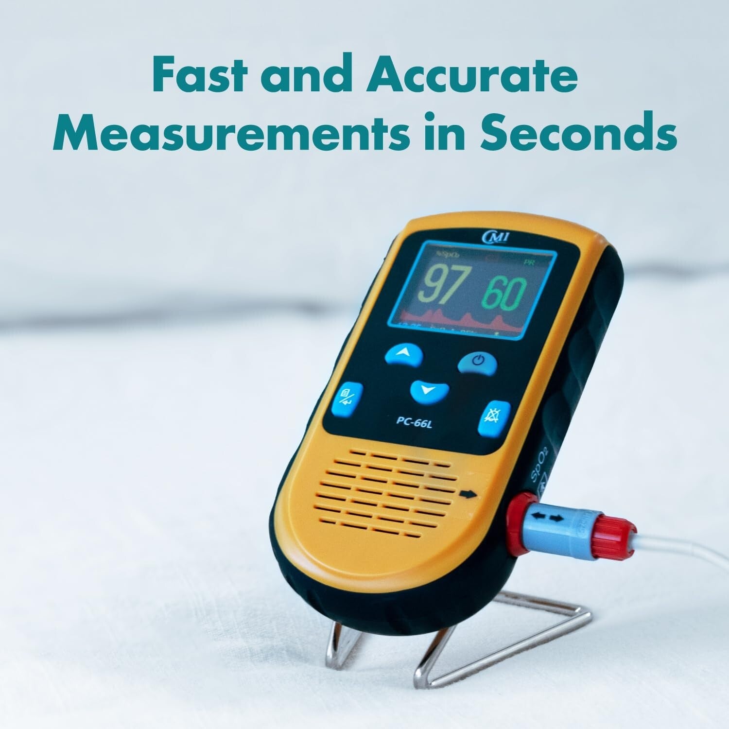 Accurate Handheld Pulse Oximeter with Continuous Infant Monitoring & Alarms