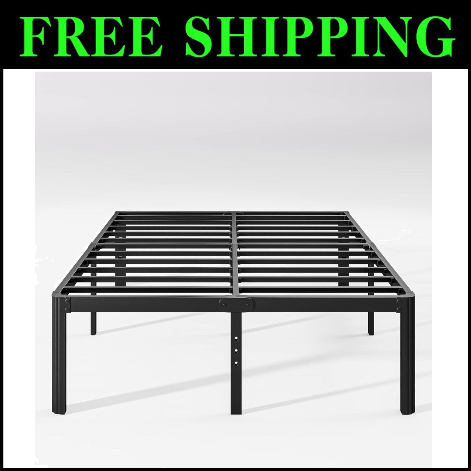 Elegant King Bed Frame with Ample Under-Bed Storage - Easy Setup, Noise-Free