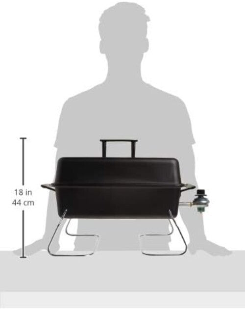 Travel-Friendly 190 Sq. In. Portable Propane Gas Grill for Easy Outdoor Cooking