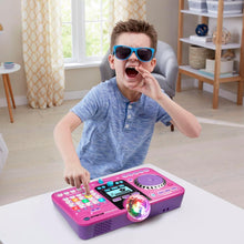 Load image into Gallery viewer, Interactive DJ Mixer in Pink for Kids - 2000+ Sound Combinations &amp; Games