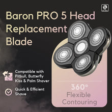 Load image into Gallery viewer, Efficient Replacement Shaver Head - Flexible Blades for Perfect Shaving Contours