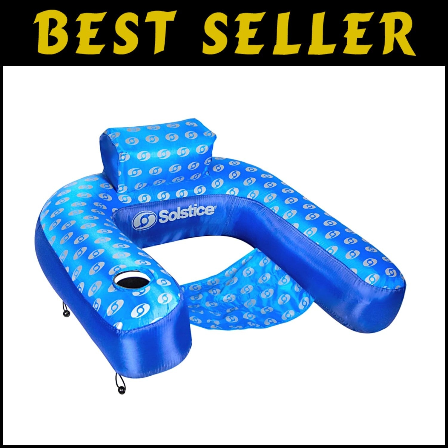 Comfortable U-Seat Pool Float - Extra-Large, Easy-Transport Design for All Ages