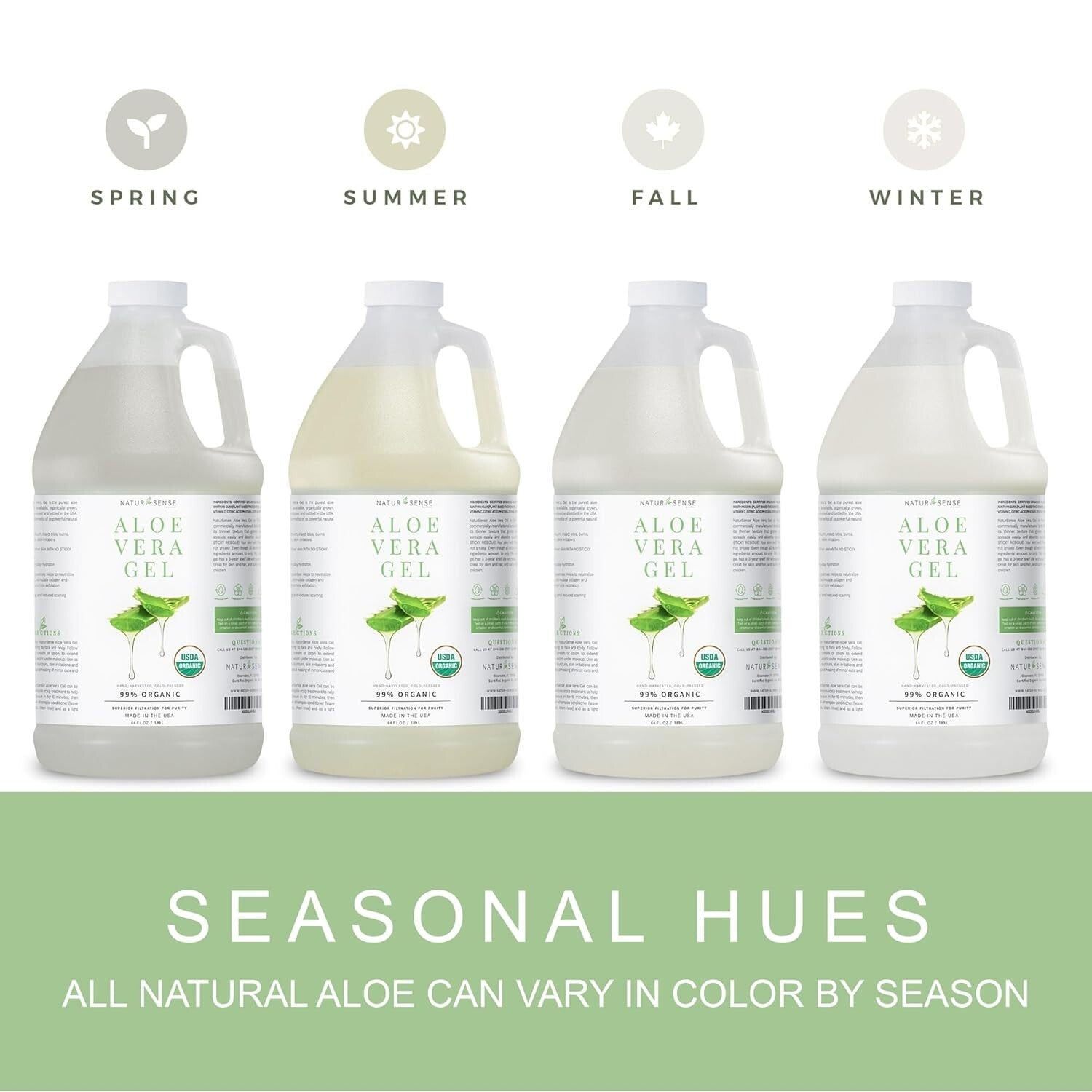 100% Pure Aloe Vera Gel - Unscented 64 oz for Acne, Dry Skin & Hair Nourishment