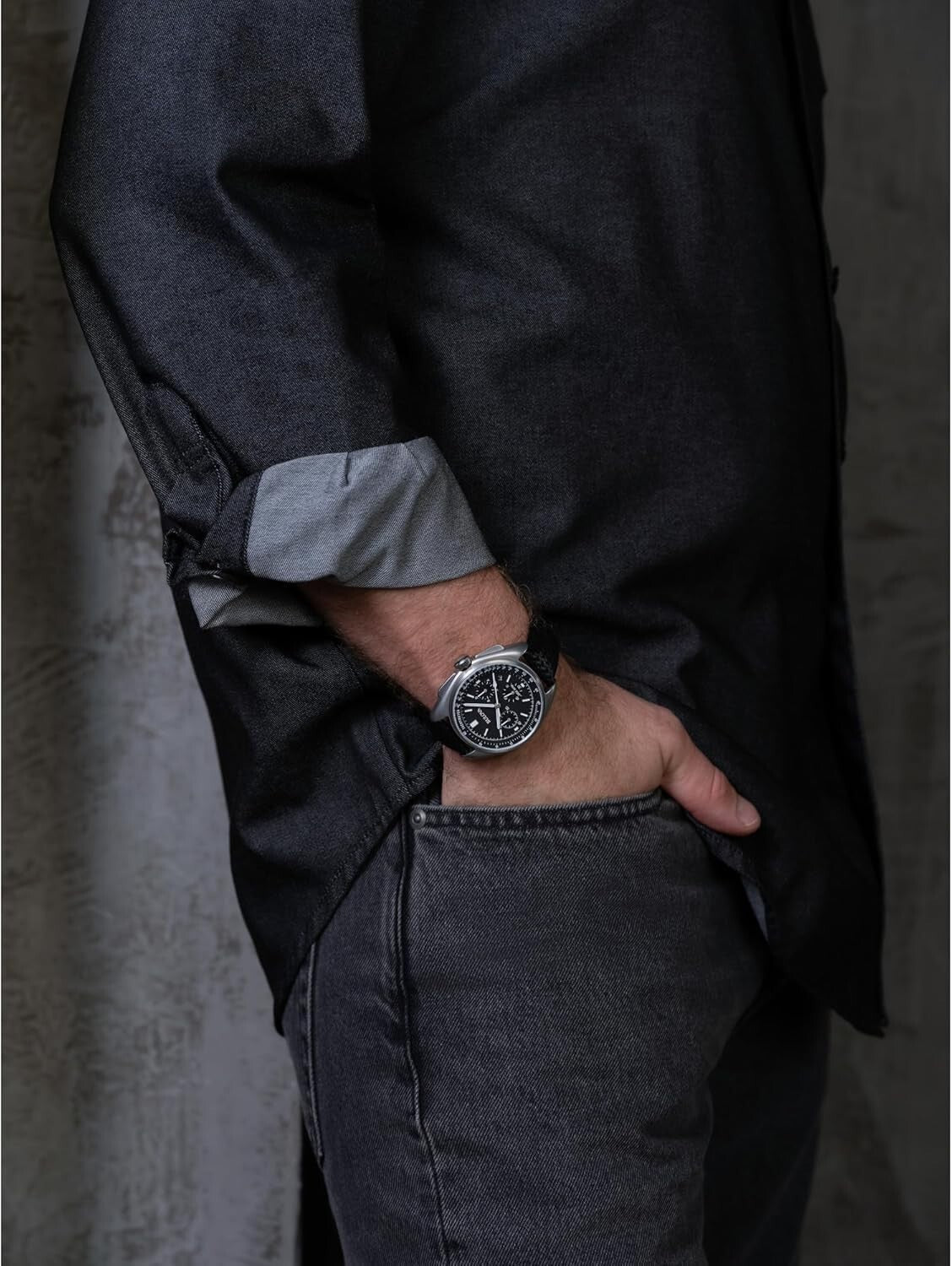 Men's Lunar Pilot 6-Hand Chronograph - High-Performance Quartz Watch Set