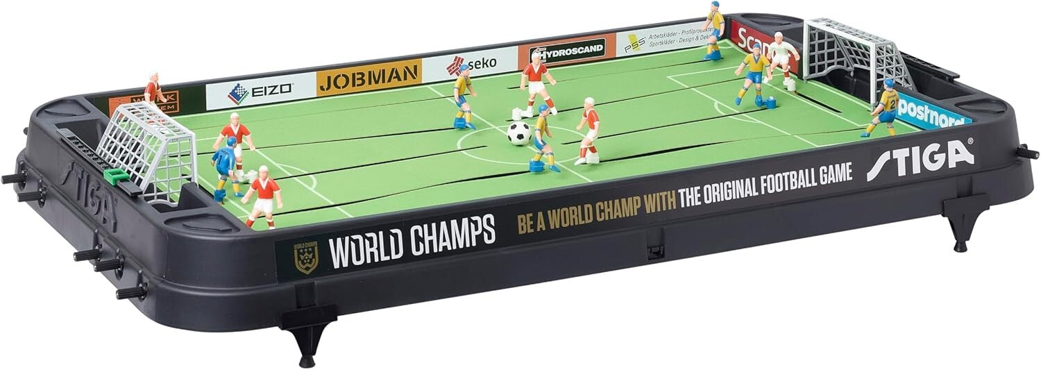 Colorful Tabletop Soccer Game with Painted Players - 2 Soccer Balls Included