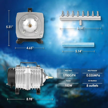 Load image into Gallery viewer, Automatic Fish Tank Aerator Pump - 100W Power, Long-Lasting &amp; Reliable