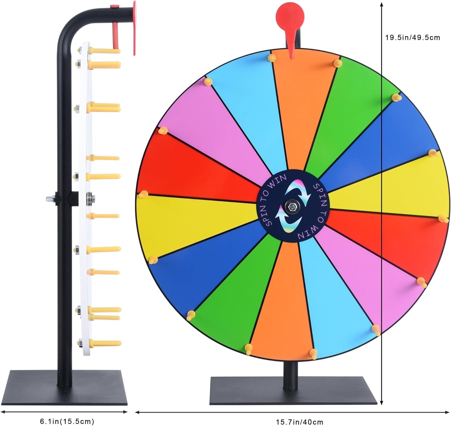 Exciting 16 Inch Prize Wheel with Clicking Sound – Perfect for Home Gatherings