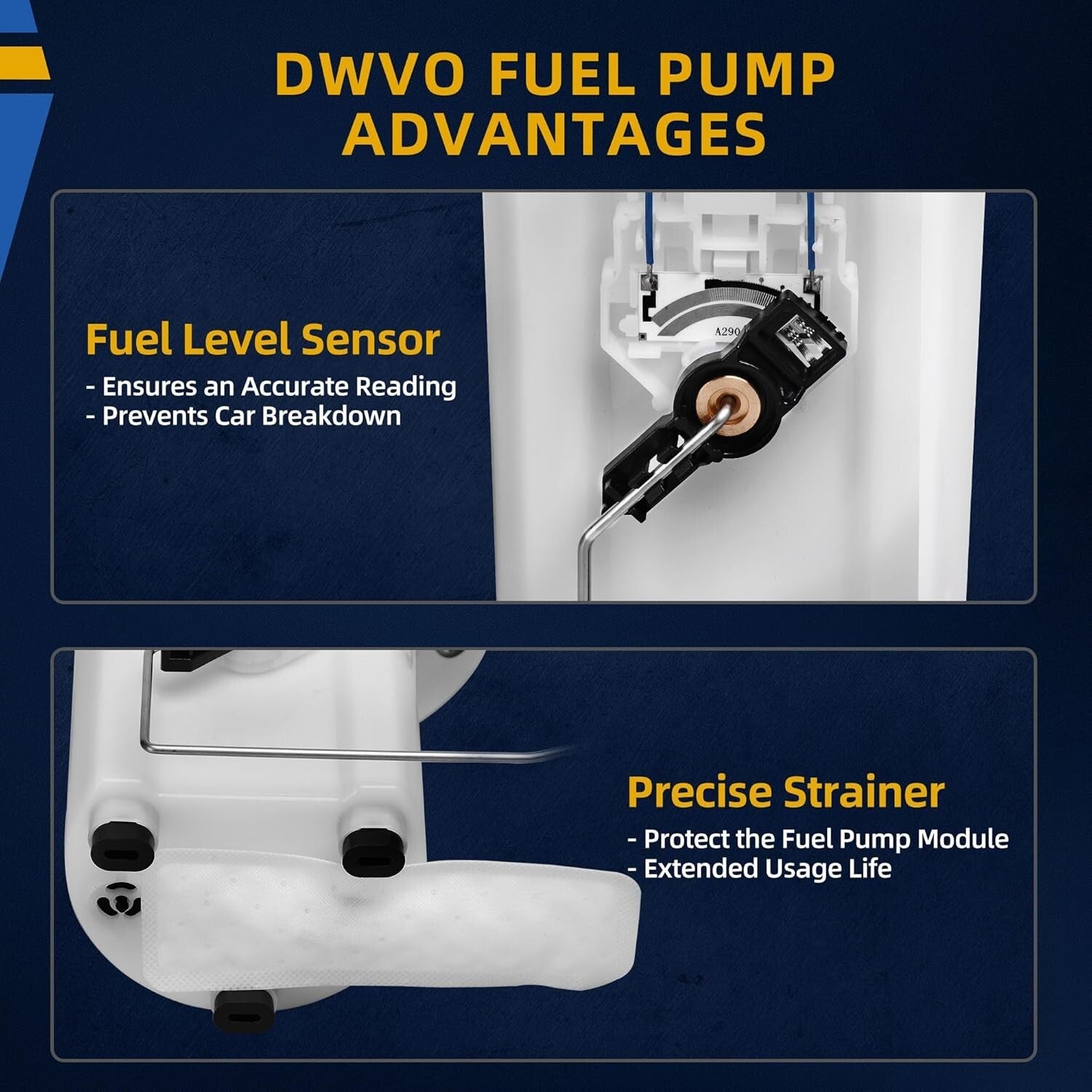 Electric Fuel Pump with Injection Molding Tech for Jeep Grand Cherokee 1999-2004