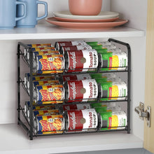 Load image into Gallery viewer, Versatile Can Dispenser Rack - Holds Up to 72 Cans, Rust-Resistant, Modern Style