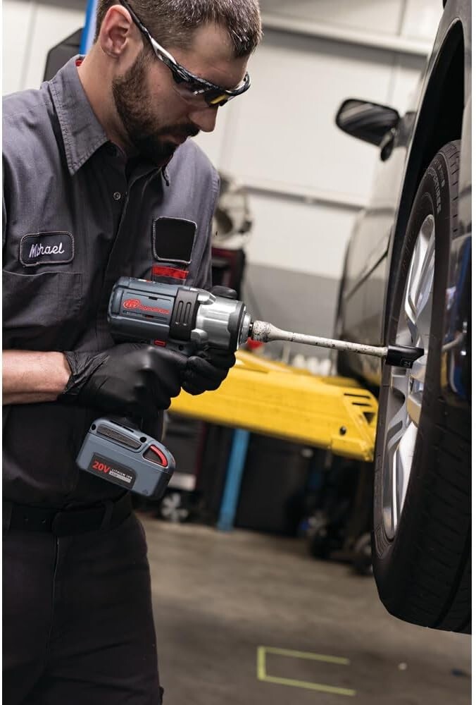 Compact 20V Impact Wrench - 1500 ft-lbs Torque, 2 Lithium Batteries & Charger