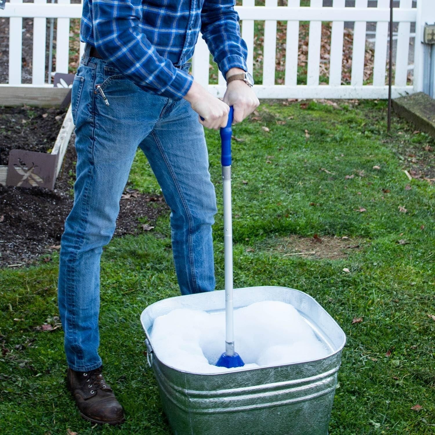 Breathing Agitator Washing Plunger - Compact, Heavy Duty, No Electricity Needed