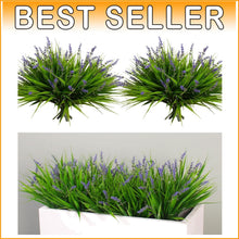 Load image into Gallery viewer, 24 Bundle UV Resistant Artificial Purple Flowers for Elegant Outdoor Decor