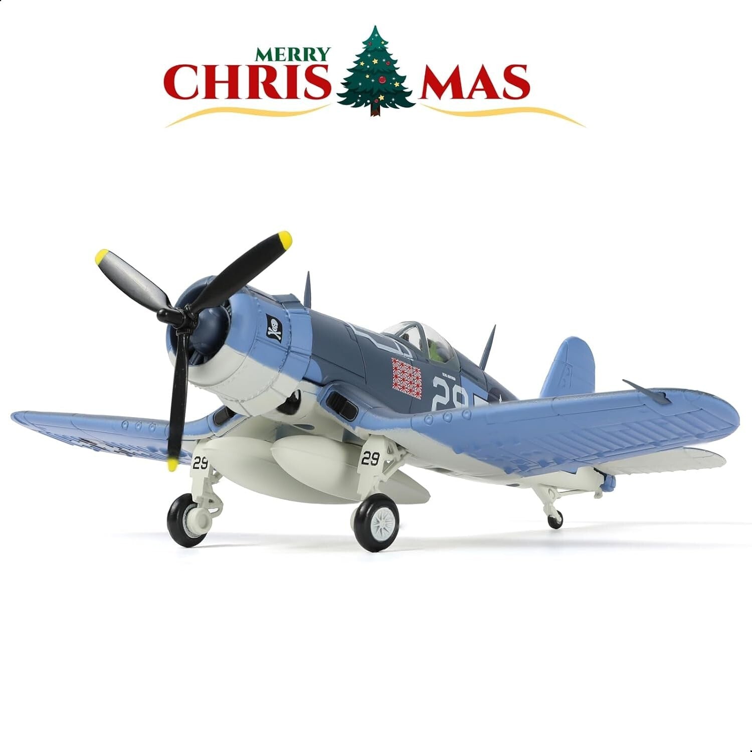 Metal F-4U Corsair Fighter Model - 1/72 Scale WWII Plane for Gift or Display