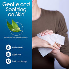 Load image into Gallery viewer, Oversized Aloe Wipes for Incontinence Care - 600 Count, Hypoallergenic Quality