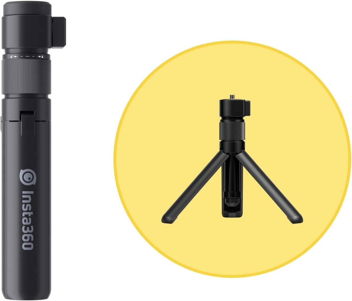 Bullet Time Tripod for Insta360 Cameras - 47.2” Height, Lightweight Carbon Fiber