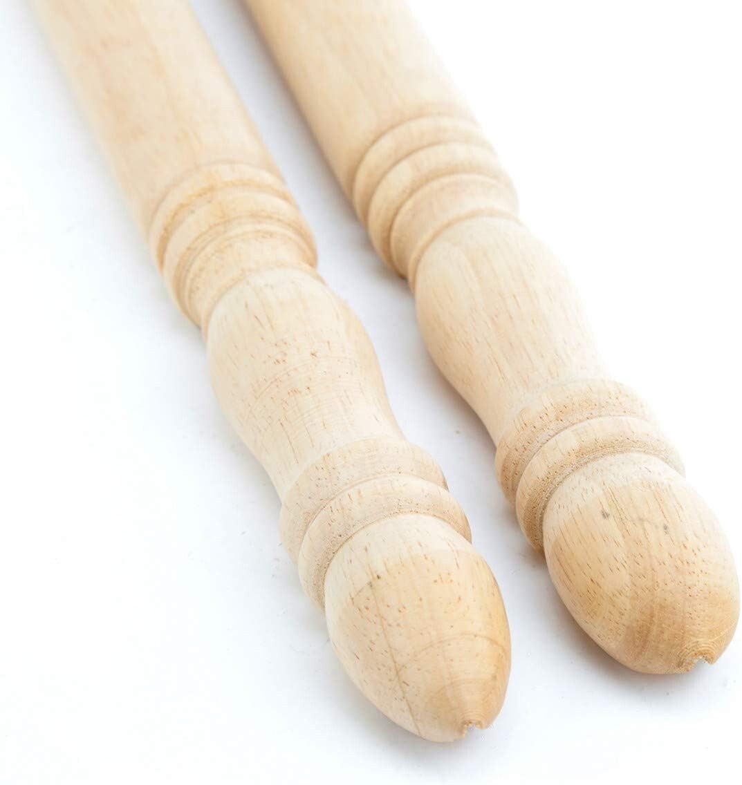 Round Sanded Corner Wall Protectors - 5-Piece Beechwood Set for Easy Install