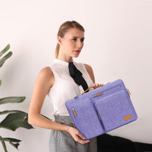 Load image into Gallery viewer, 360 Protective Laptop Shoulder Bag, Fits 15-15.6 Inch Laptops - Purple Elegance