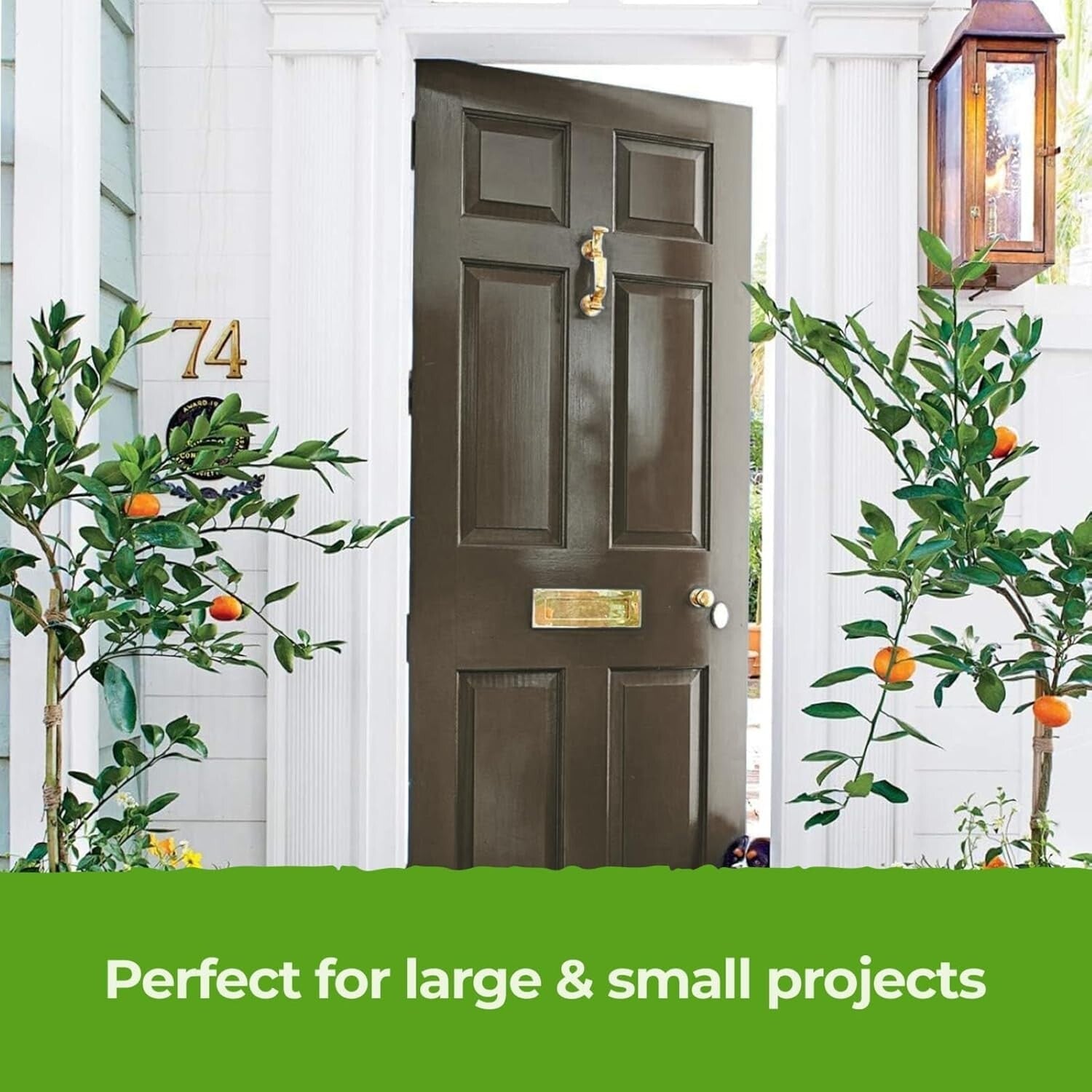 Durable All-in-One Brown Paint & Primer - Fast Drying for Indoor & Outdoor Use