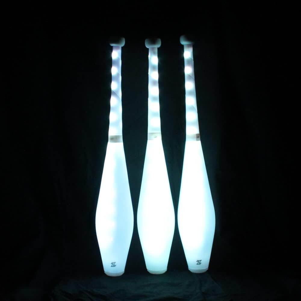 Fully Customizable LED Juggling Clubs - Remote-Controlled Color Modes Included
