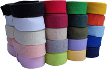 Load image into Gallery viewer, Soft &amp; Pliable Herringbone Tape - 1 Inch 100 Yards in 20 Beautiful Cotton Colors