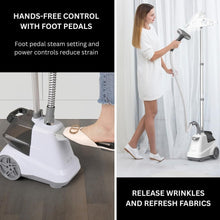 Load image into Gallery viewer, Powerful 1800W Full-Size Garment Steamer with 90 Min Steam &amp; Adjustable Hanger