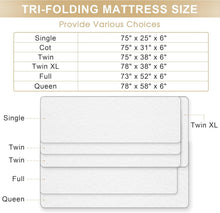 Load image into Gallery viewer, Comfortable 6-Inch Bamboo Memory Foam Mattress - Foldable &amp; Easy to Carry