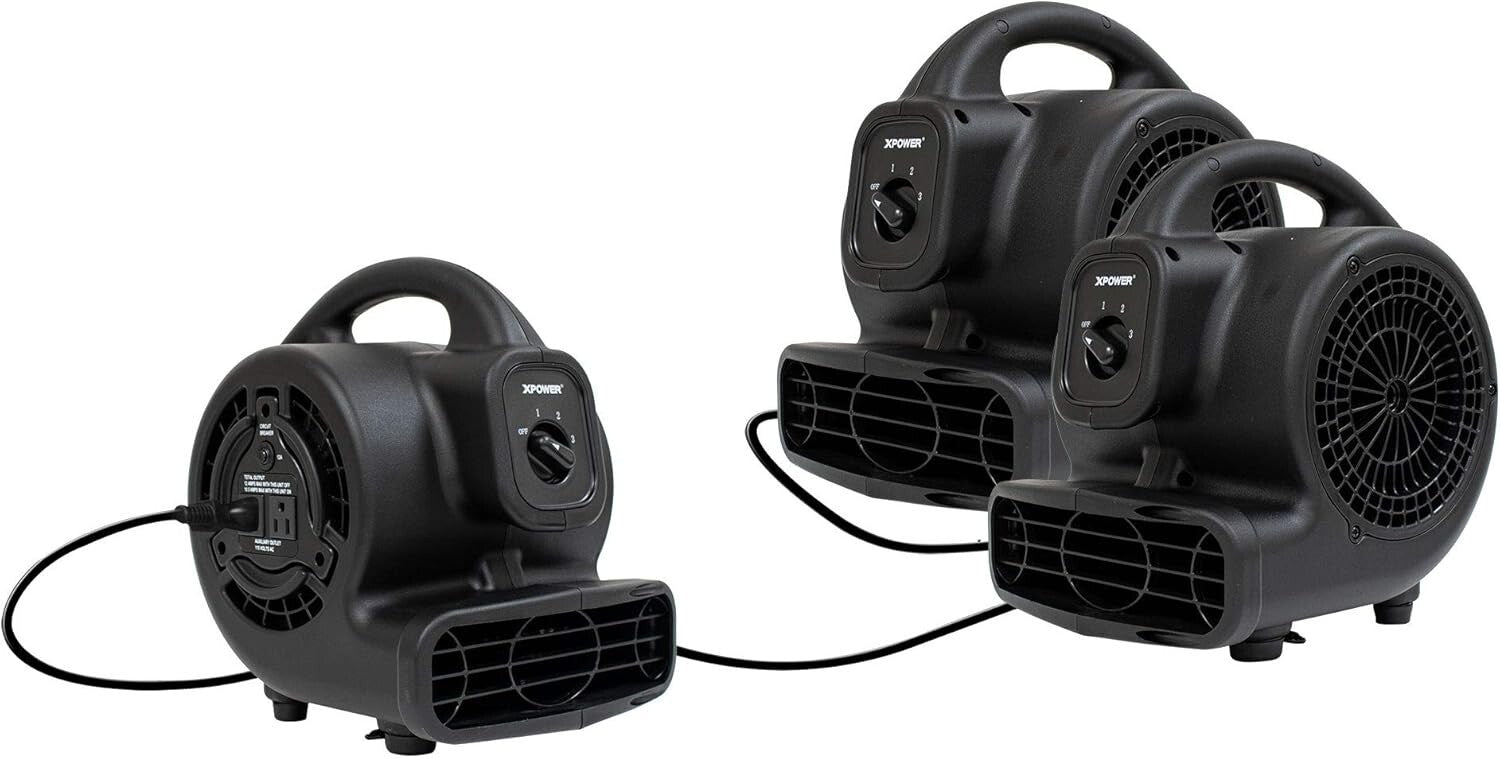 Energy-Efficient 600 CFM Air Mover - Ideal for Fast Drying & Air Circulation