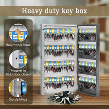 Load image into Gallery viewer, Secure 96-Key Key Box with Smart Lock and Multiple Access Methods – Black Finish