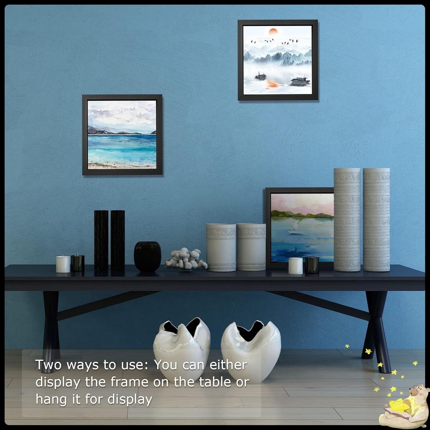 Elegant Wall Mount 12 Pcs Shadow Box Frames for Weddings & Special Events