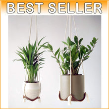 Load image into Gallery viewer, Versatile Hanging Planters: 2PCS Genuine Leather Holders for Indoor Plants