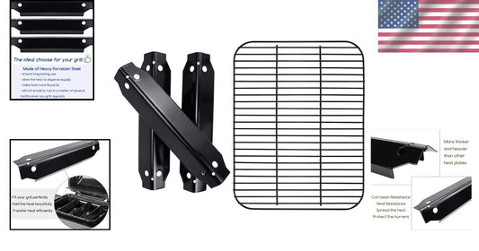 Grill Parts Replacement for Dyna-Glo 3 Burner: Heat Shields & Cooking Grate Set