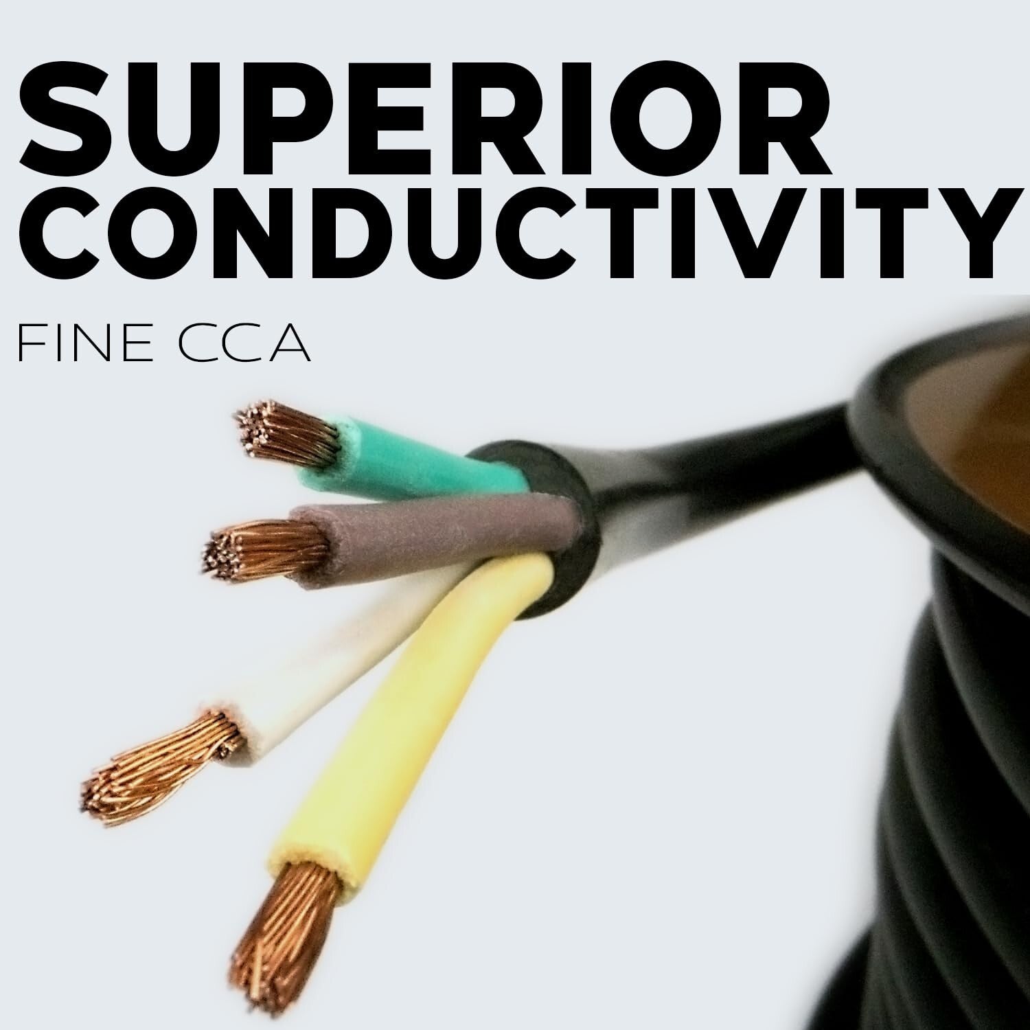 Durable 4 Conductor Trailer Wire - 14 Gauge 100ft Heavy Duty Weatherproof