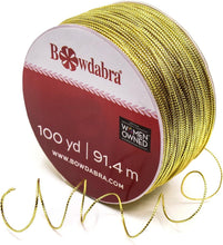 Load image into Gallery viewer, Versatile Bow Making Kit: Mini Bow Maker &amp; 100 Yd Gold Wire for All Occasions
