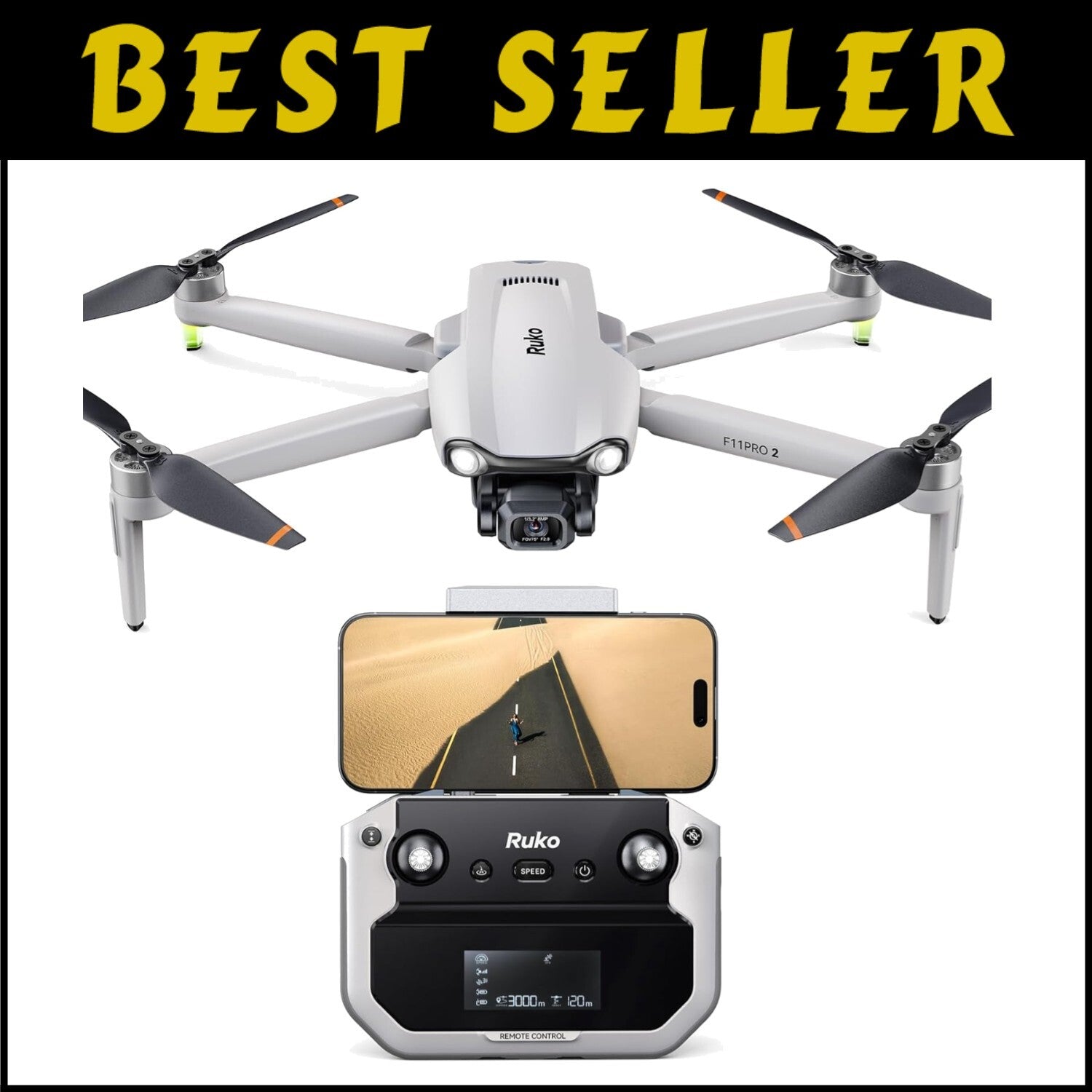 Elite F11PRO 2 Drone: 6K Image Quality & Night Mode for Stunning Photos