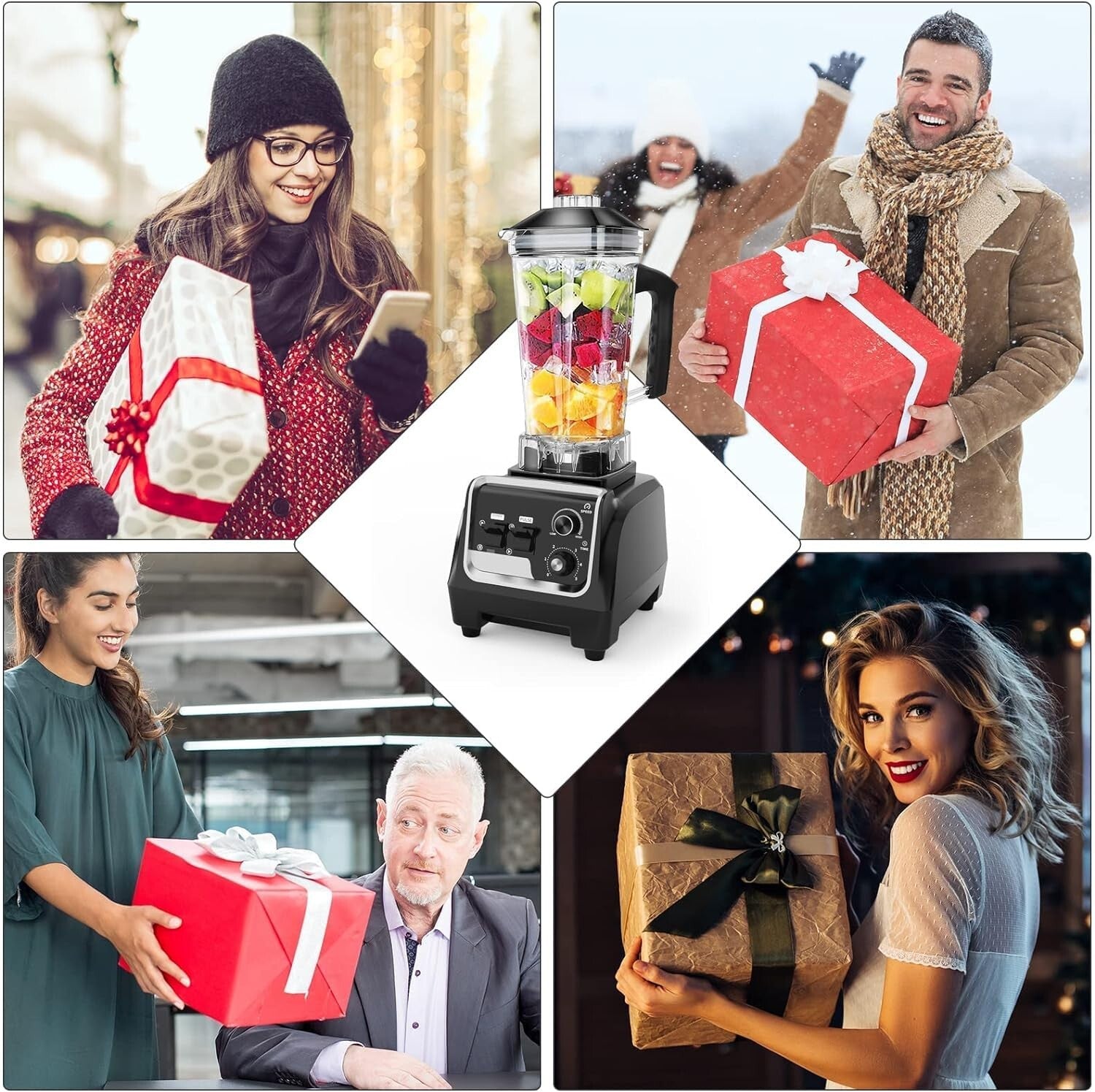 Versatile 2200W Blender for Smoothies & Juices - Perfect for Home & Commercial