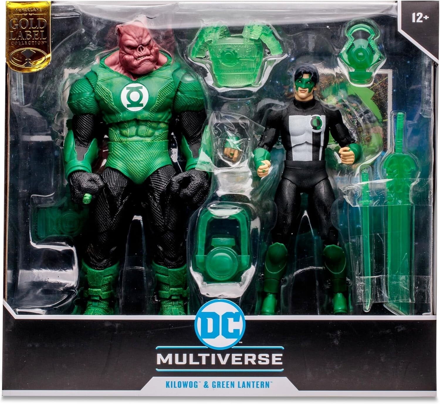 Detailed 7-Inch Kilowog & Green Lantern Action Figures with Collectible Cards