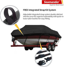 Load image into Gallery viewer, Secure Fit Waterproof Boat Cover with Adjustable Straps, 14-16 ft Capacity
