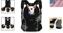 Load image into Gallery viewer, Ergonomic Dog Carrier Backpack with Safety Belt, Multi-Pocket Design for Travel