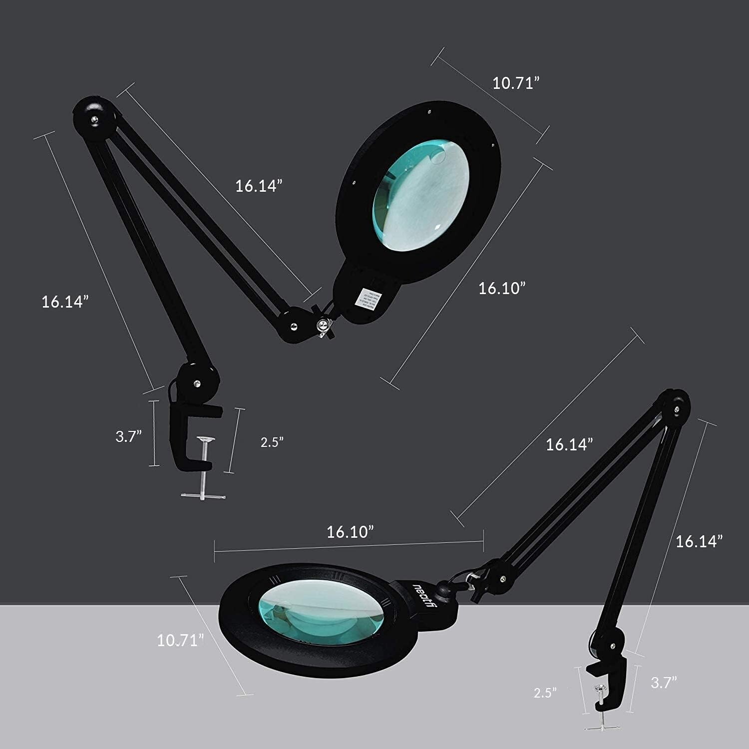 Energy-Efficient 84 LED Magnifying Lamp with Acrylic Lens - Perfect for Reading