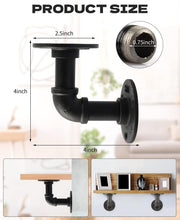 Load image into Gallery viewer, Waterproof 4x4 Inch Shelf Bracket Set - Complete 12 Pack for Easy Installation